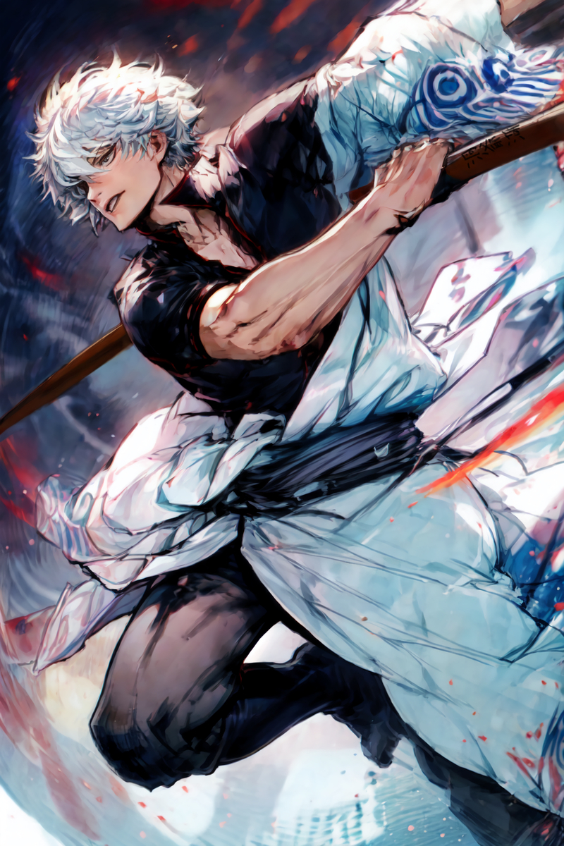 坂田銀時(銀魂)-pixiv插画-作品交流服务