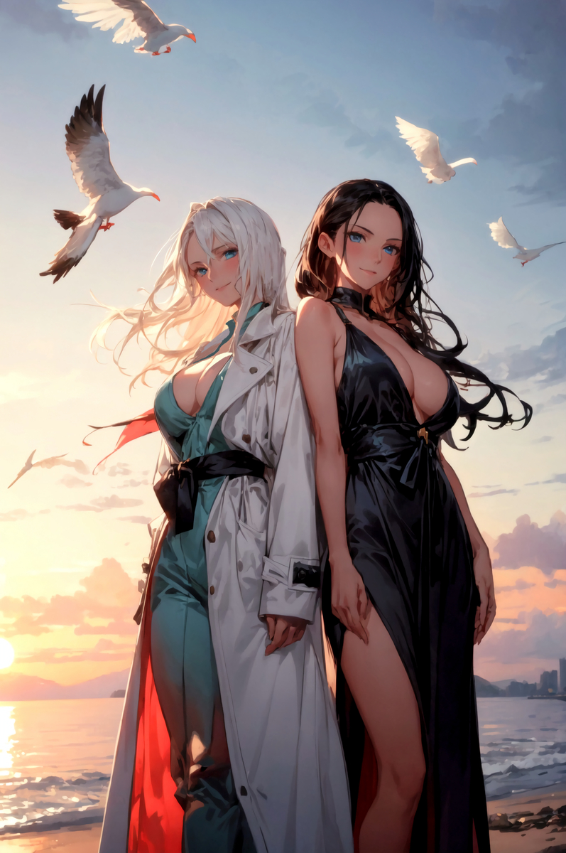 オルビア＆ロビン-pixiv插画-作品交流服务