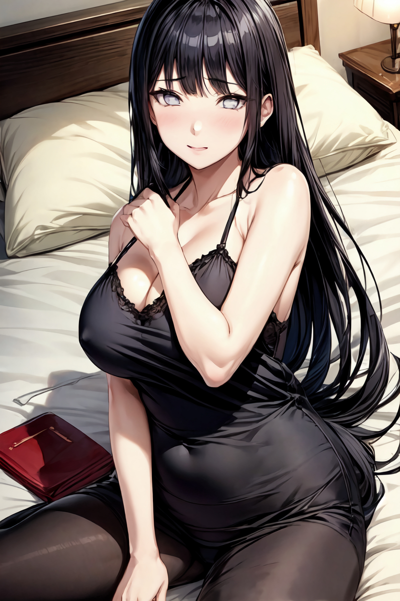 ヒナタ(キャミソール座り)-pixiv插画-作品交流服务