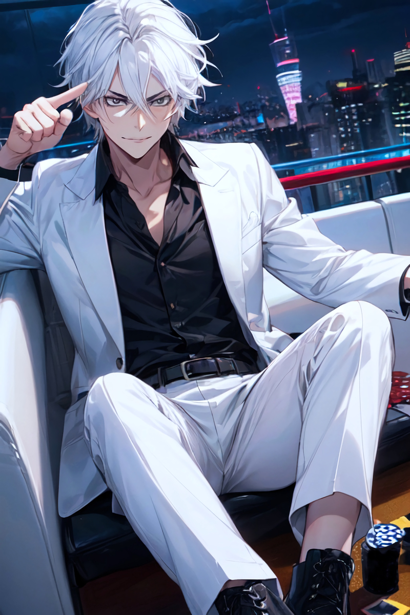 斑目獏(嘘喰い)-pixiv插画-作品交流服务