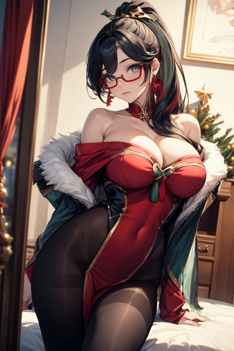 閑雲(クリスマス)-pixiv插画-作品交流服务