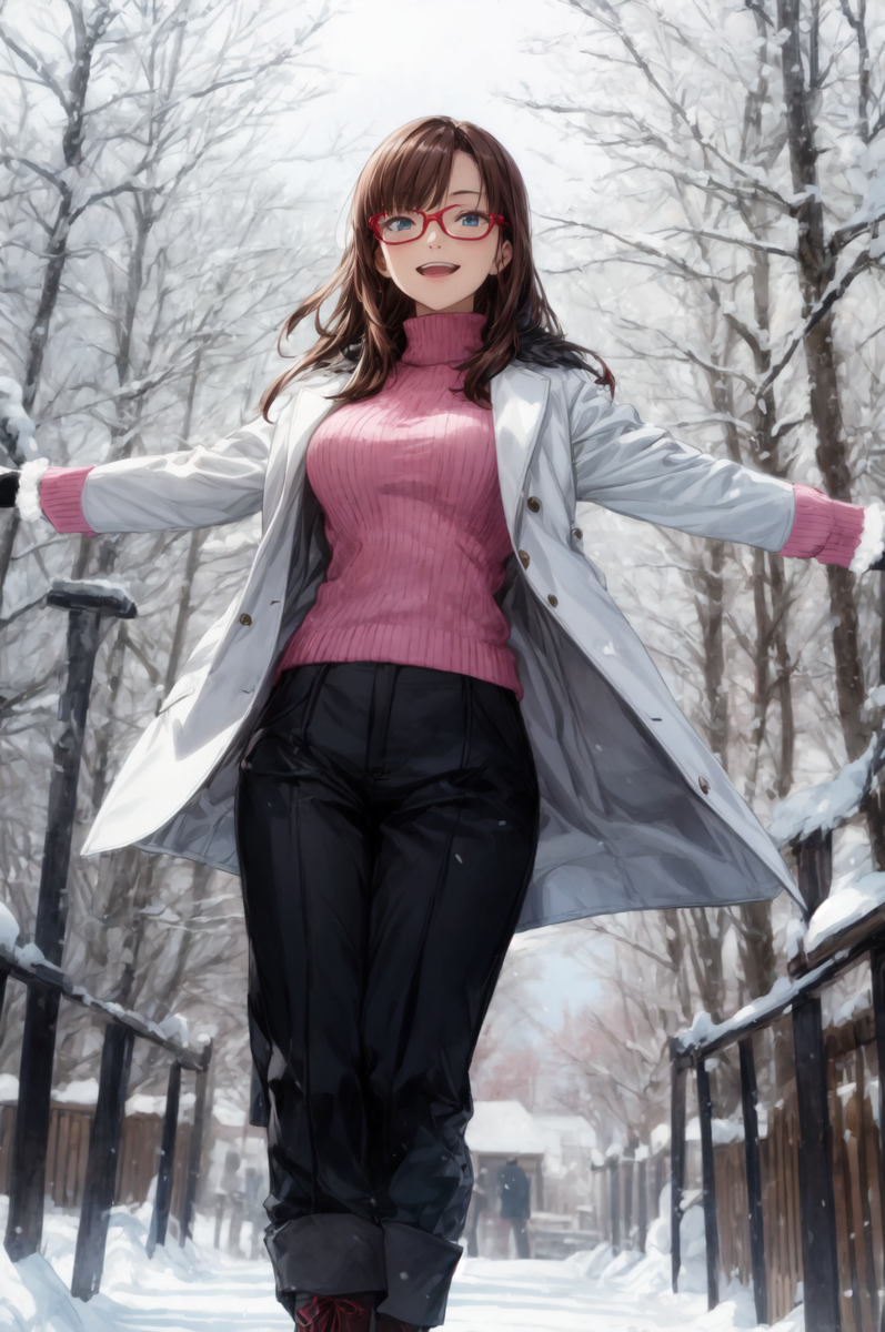 胸の大きいいい女(冬)-pixiv插画-作品交流服务