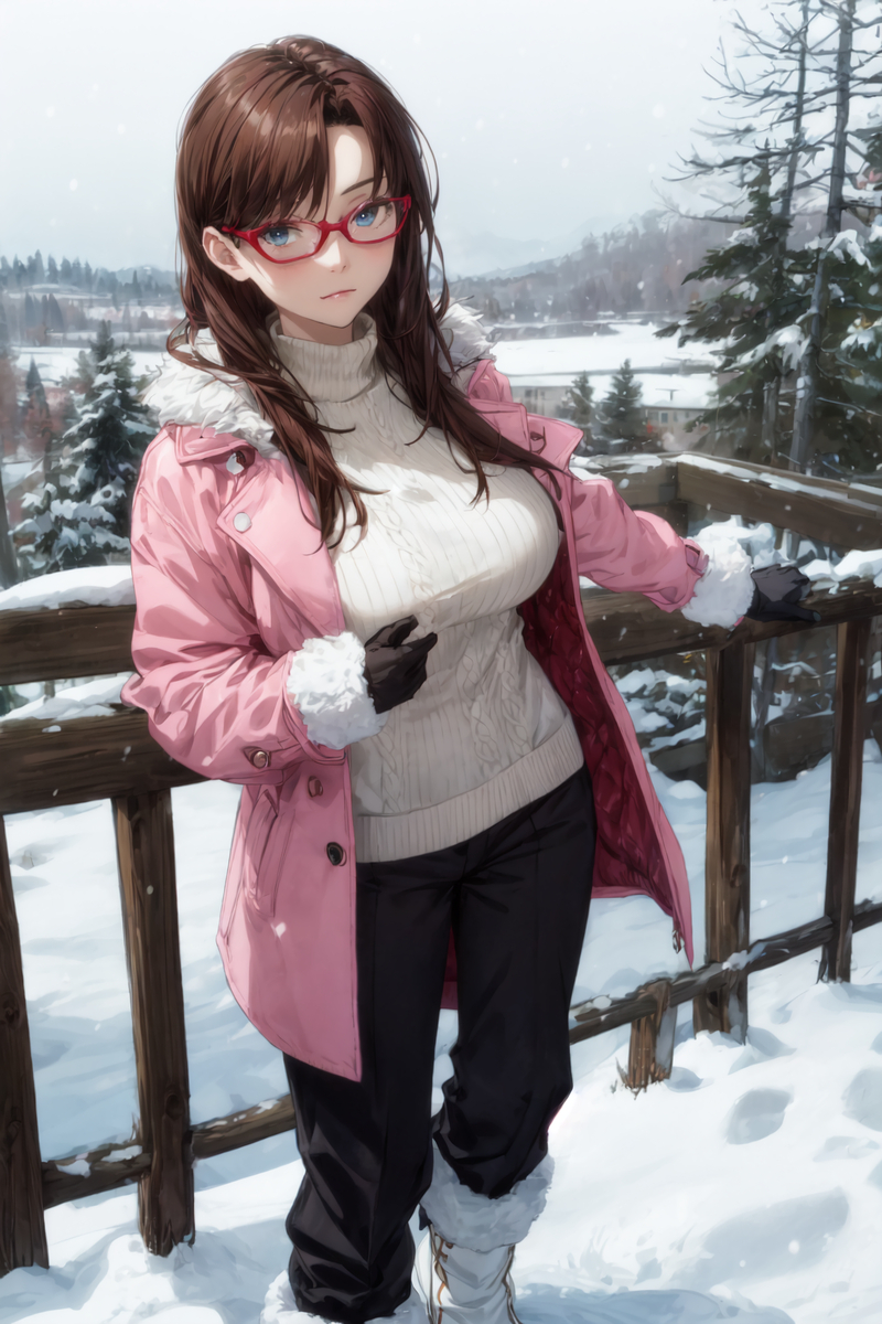 胸の大きいいい女(冬)-pixiv插画-作品交流服务