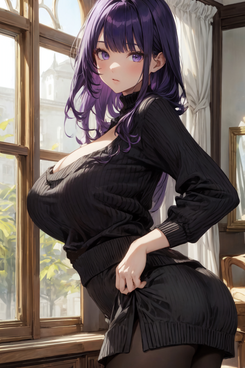 雷電(黒)-pixiv插画-作品交流服务