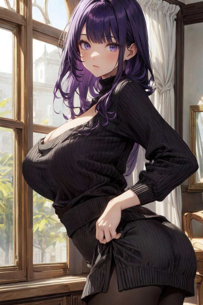 雷電(黒)-pixiv插画-作品交流服务