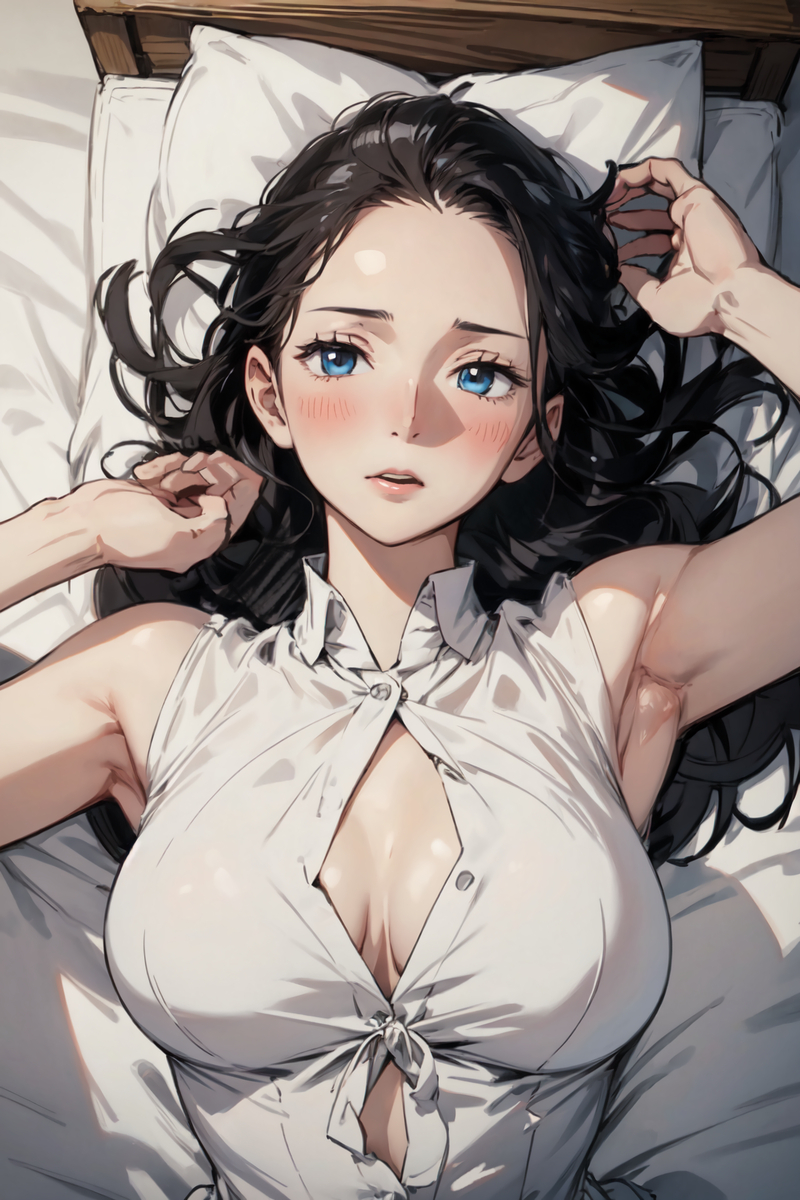 ロビン(仰向け)-pixiv插画-作品交流服务