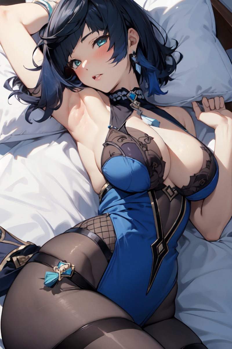 夜蘭（オーバーヘッドショット色々）-pixiv插画-作品交流服务