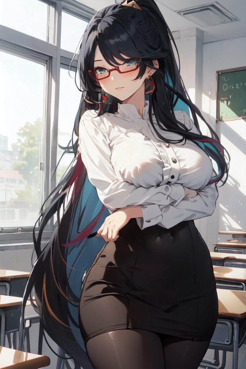 閑雲(教師)-pixiv插画-作品交流服务