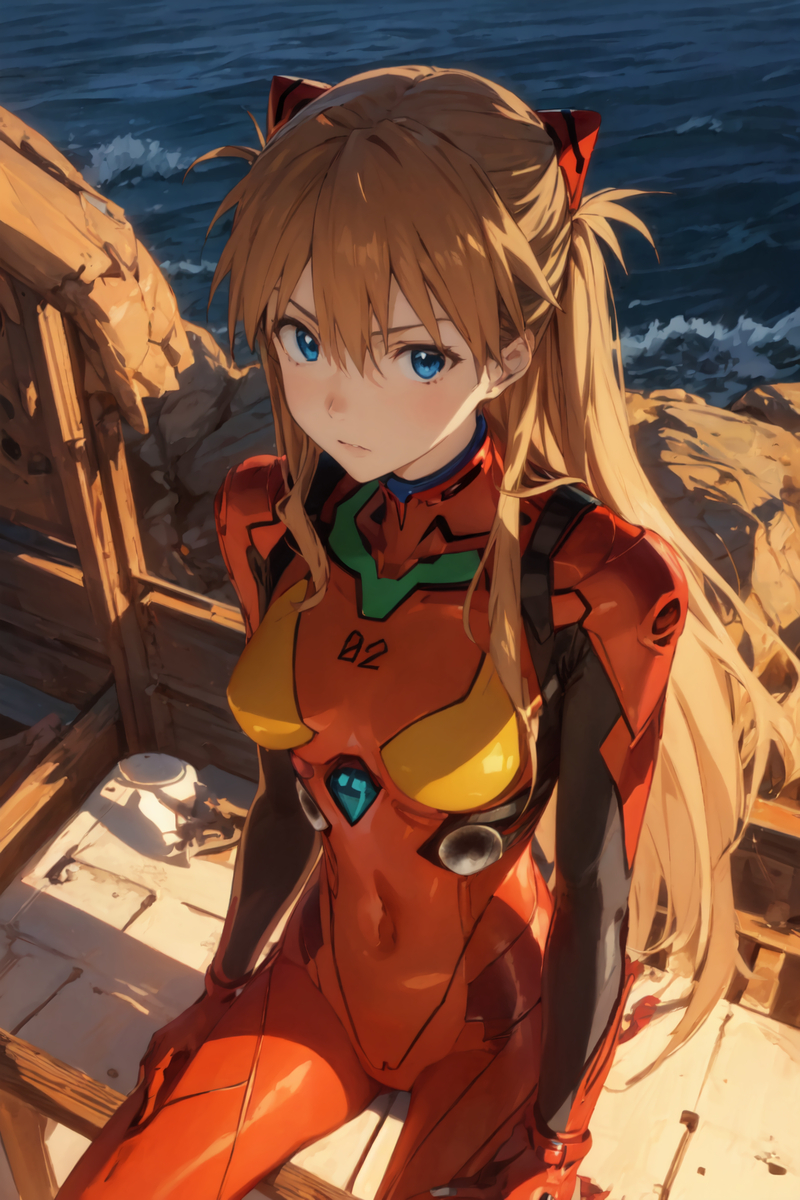 アスカ(夕日)-pixiv插画-作品交流服务