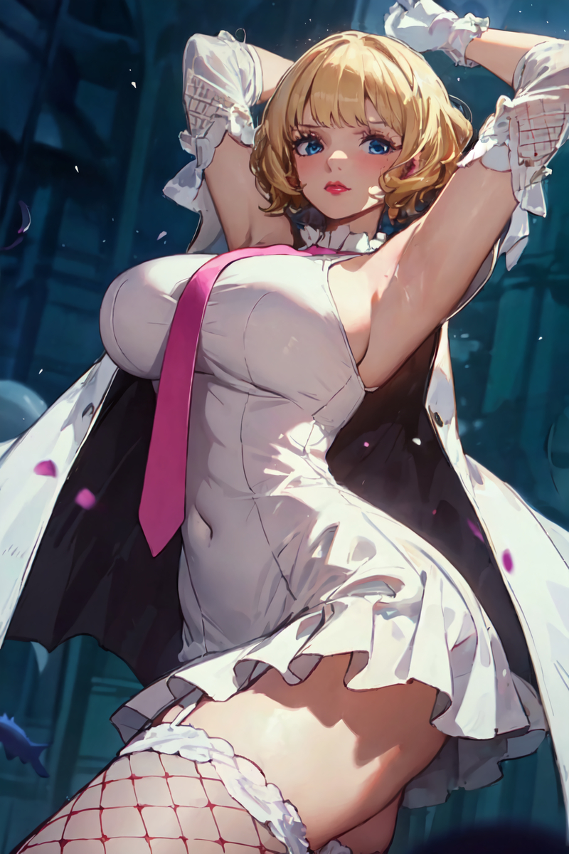 ステューシー(両手上げ)-pixiv插画-作品交流服务