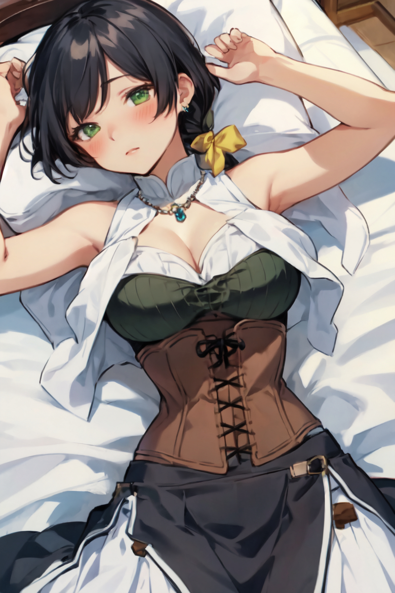 静子(仰向け)-pixiv插画-作品交流服务