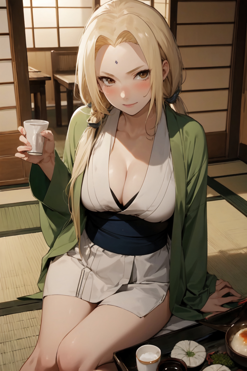 綱手(ほろ酔い)-pixiv插画-作品交流服务