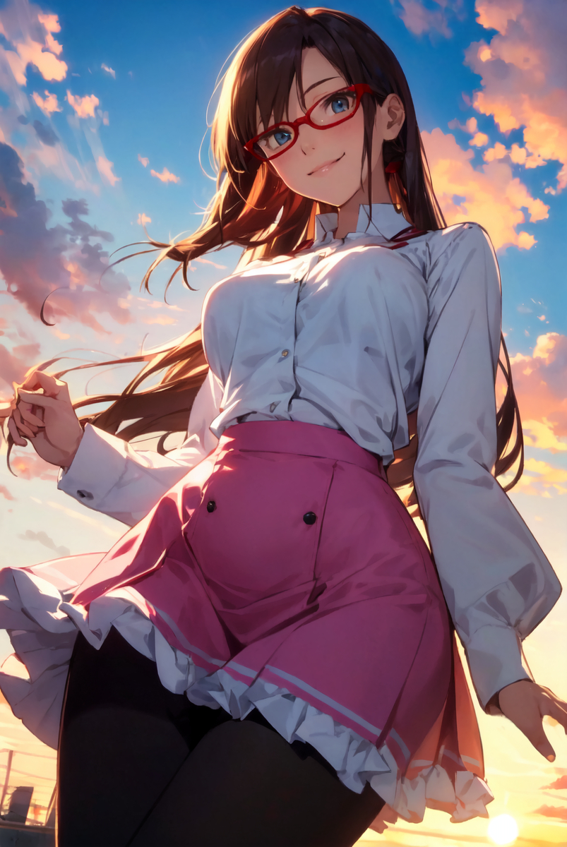 胸の大きいいい女(夕日)-pixiv插画-作品交流服务