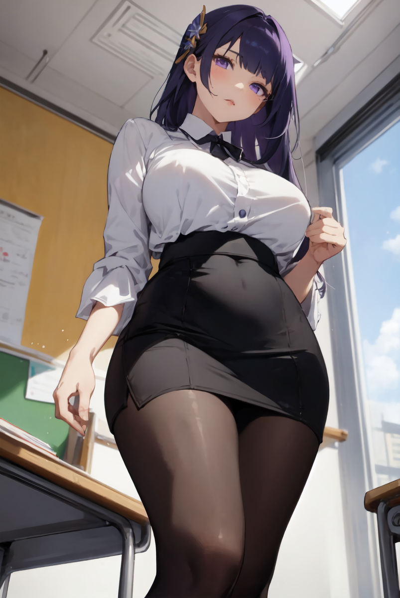 雷電(見下し)-pixiv插画-作品交流服务