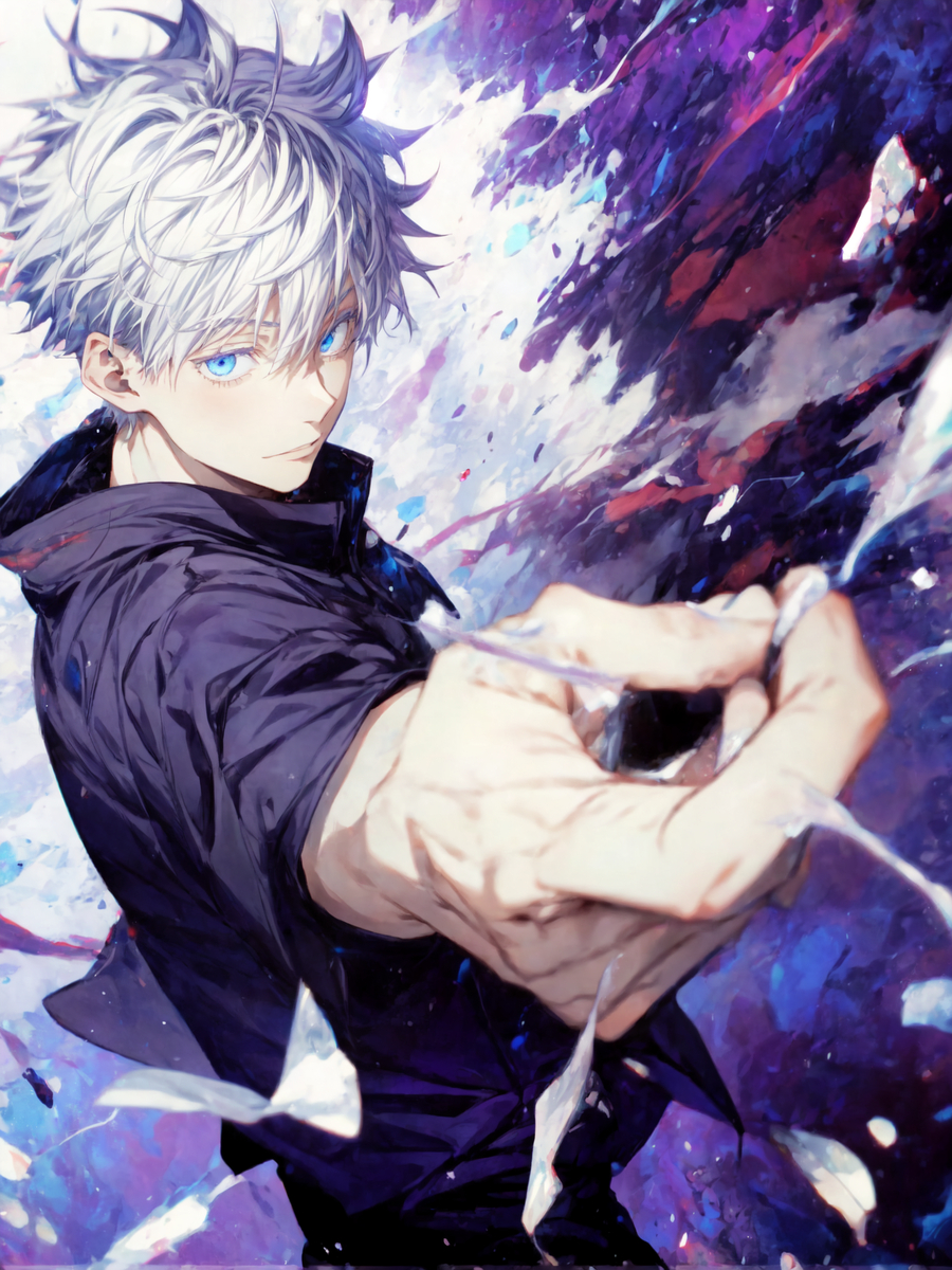 五条悟(紫)-pixiv插画-作品交流服务