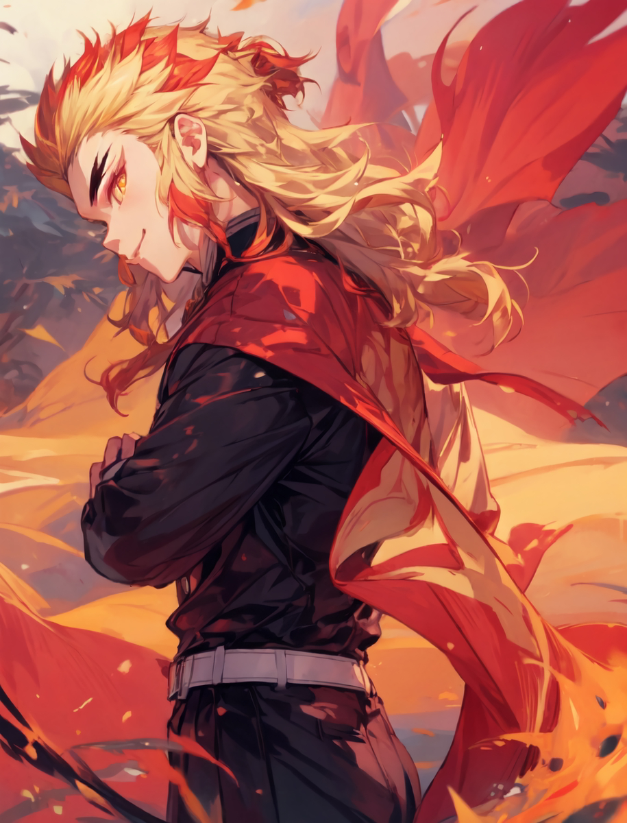 煉獄杏寿郎-pixiv插画-作品交流服务