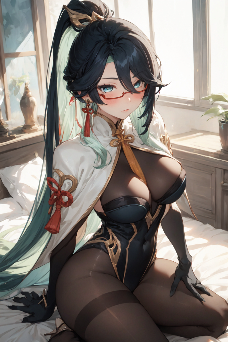 閑雲(座り)-pixiv插画-作品交流服务