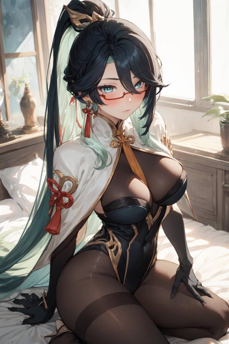 閑雲(座り)-pixiv插画-作品交流服务