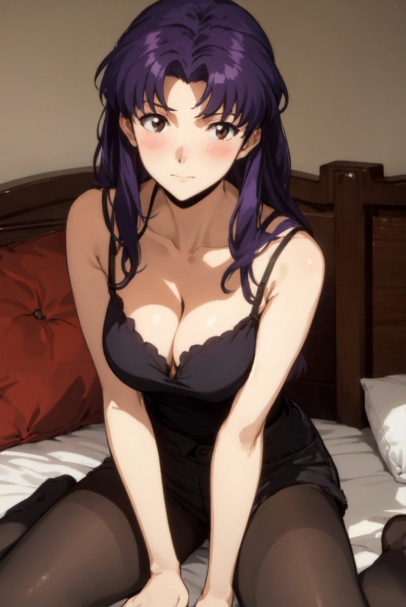 ミサトさん(女の子座り)-pixiv插画-作品交流服务