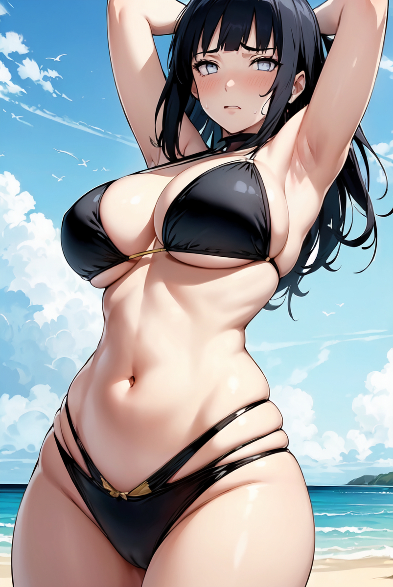 ヒナタ(水着)-pixiv插画-作品交流服务