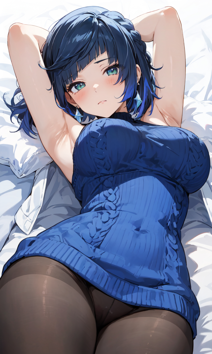 夜蘭(寝)-pixiv插画-作品交流服务