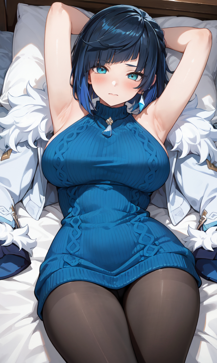 夜蘭(寝)-pixiv插画-作品交流服务