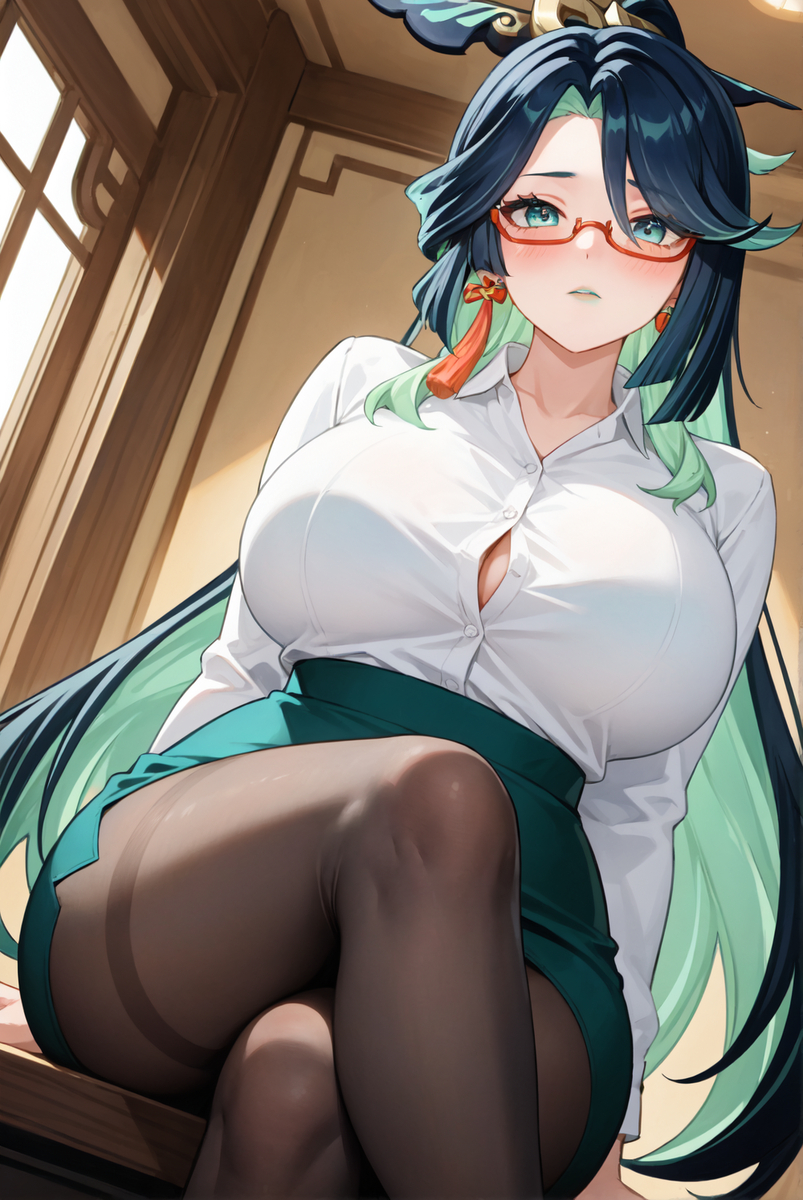 閑雲(ワイシャツ全体)-pixiv插画-作品交流服务