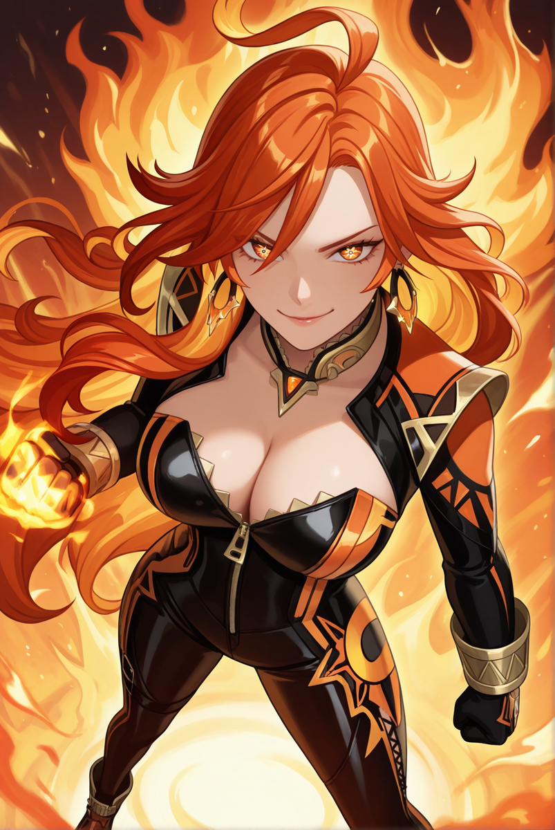 マーヴィカ(炎の拳)-pixiv插画-作品交流服务