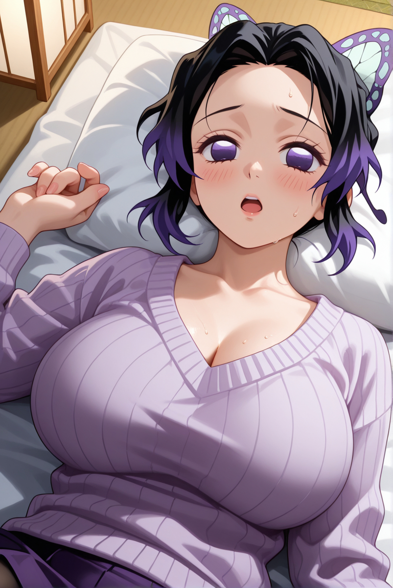 しのぶさん(淡い紫)-pixiv插画-作品交流服务