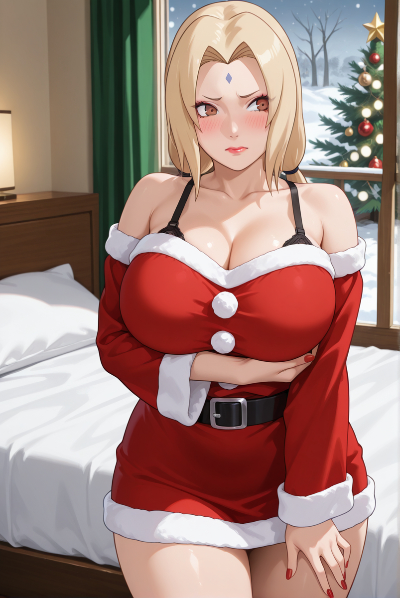 綱手(クリスマス衣装)-pixiv插画-作品交流服务