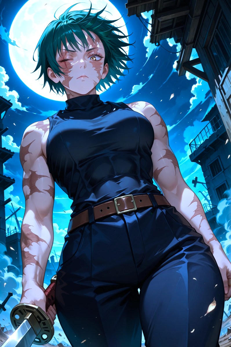 禪院真希(天与呪縛)-pixiv插画-作品交流服务