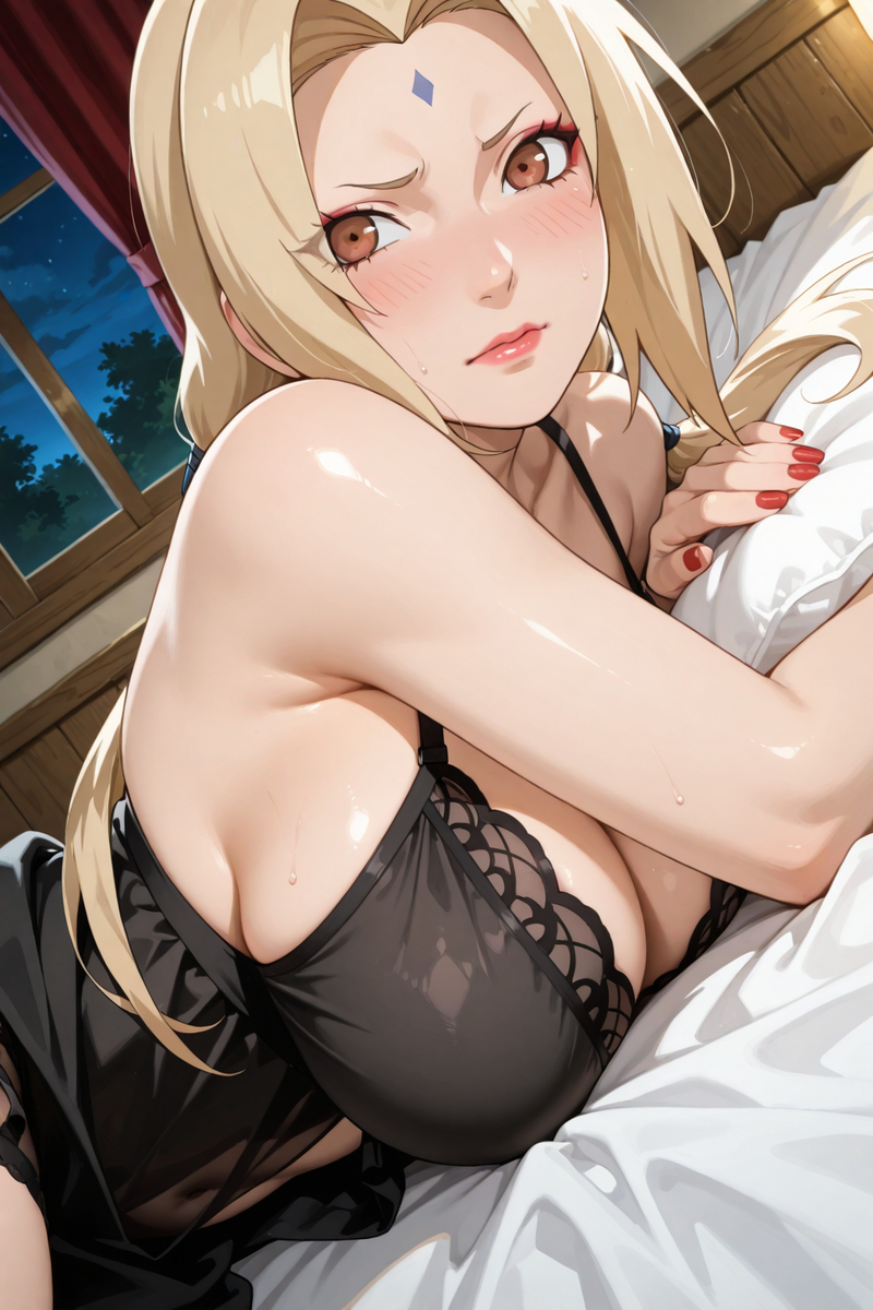 綱手(ベビードール一連)-pixiv插画-作品交流服务