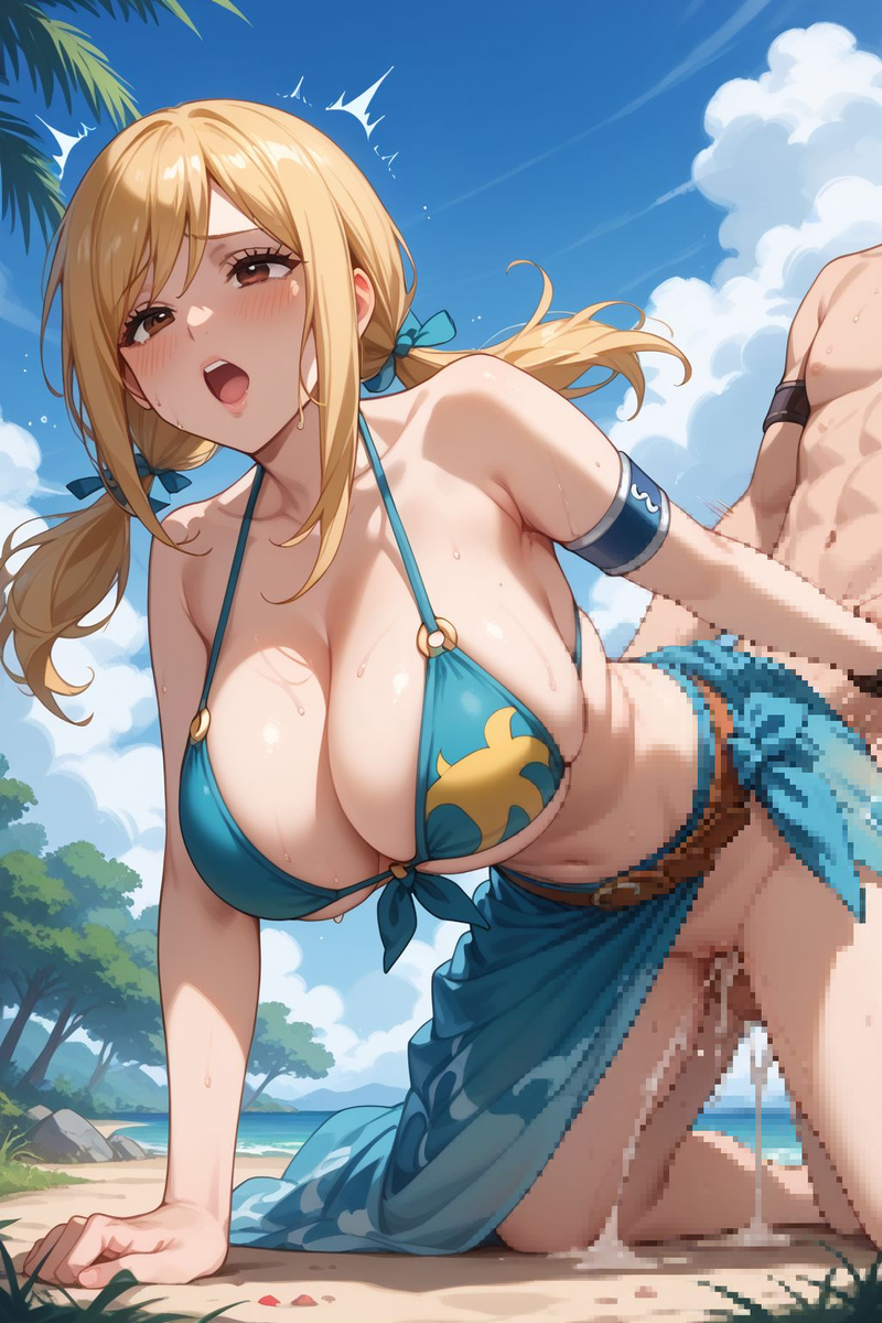 ルーシィ・ハートフィリア Bikini Doujinshi-pixiv插画-作品交流服务