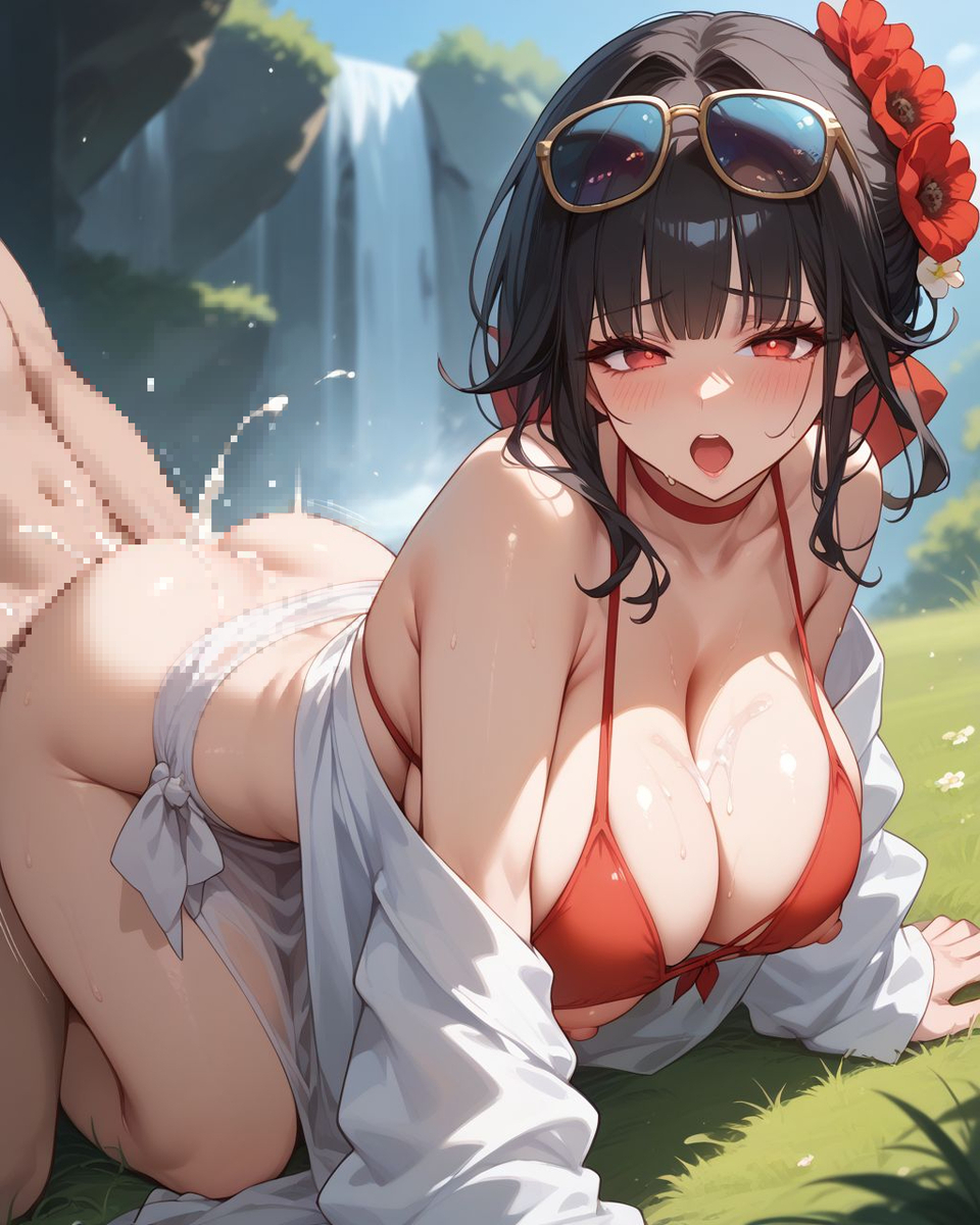 图片[15]-Sakura Red bikini-pixiv插画-作品交流服务