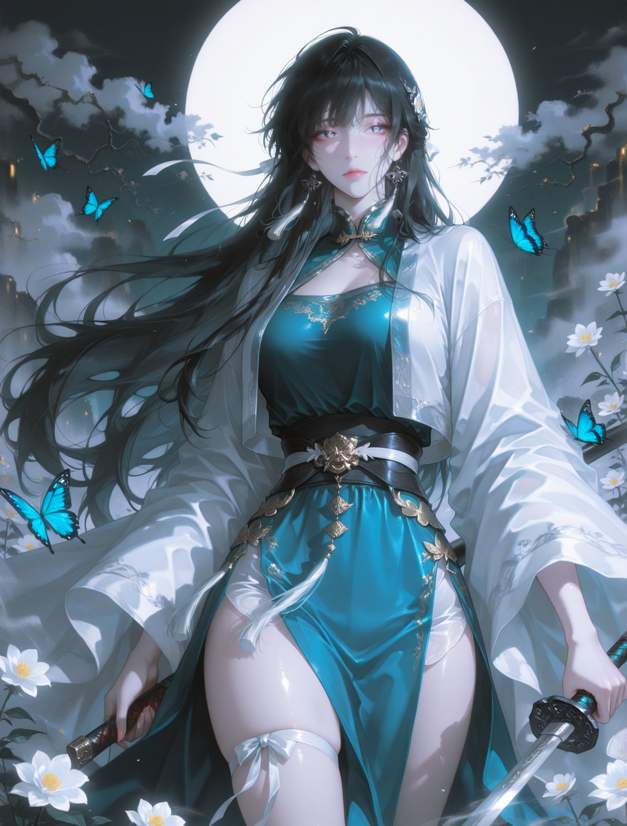 女侠-pixiv插画-作品交流服务