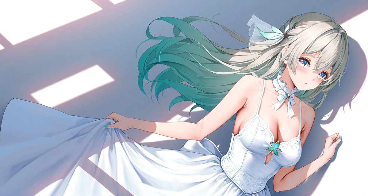 穿着婚纱的流萤-pixiv插画-作品交流服务