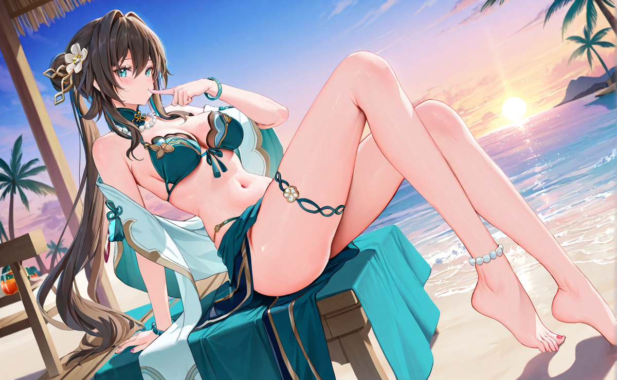 海边的少女-pixiv插画-作品交流服务