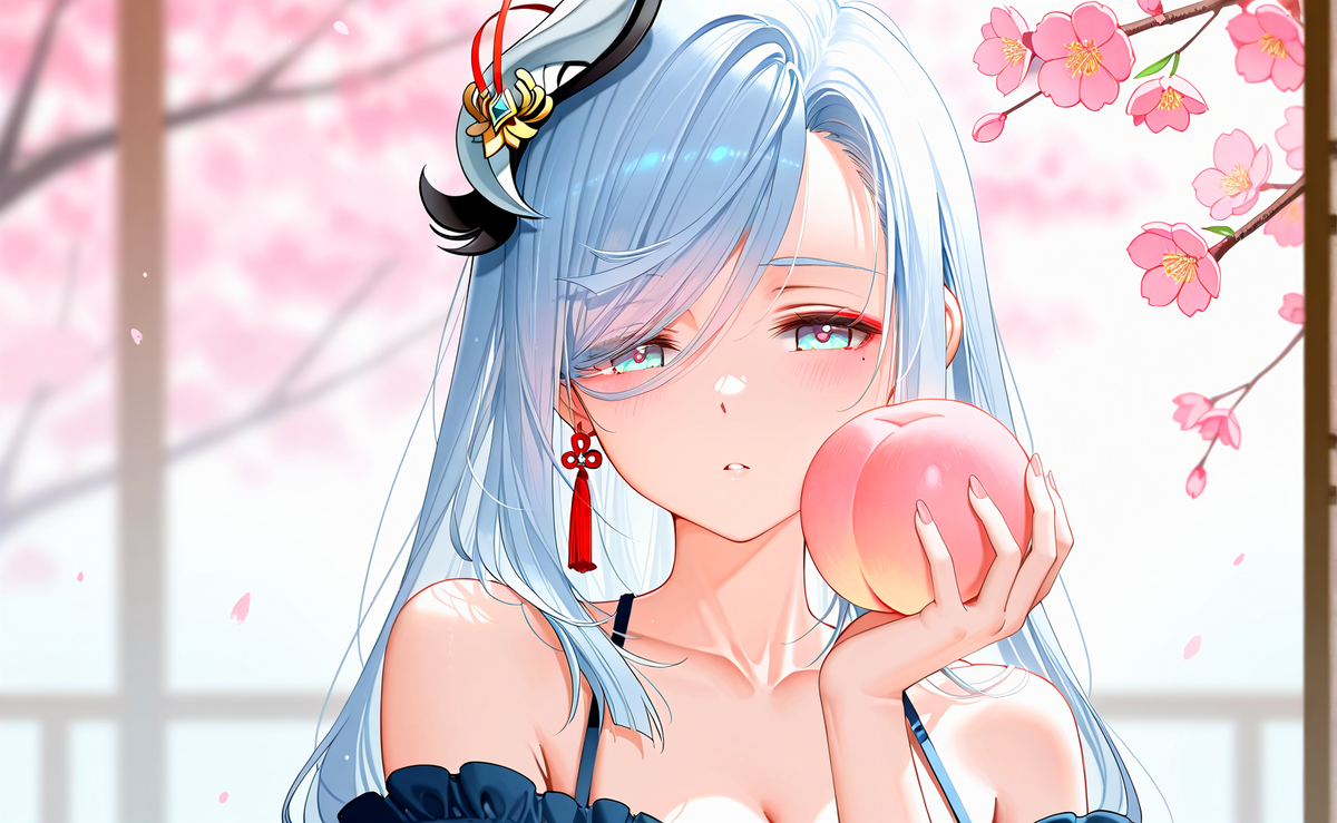 美美哒的申鹤-pixiv插画-作品交流服务