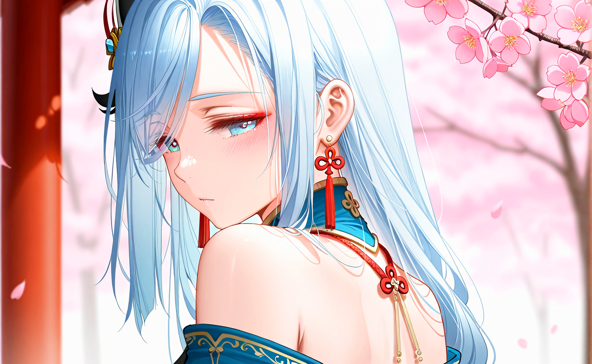 美美哒的申鹤-pixiv插画-作品交流服务