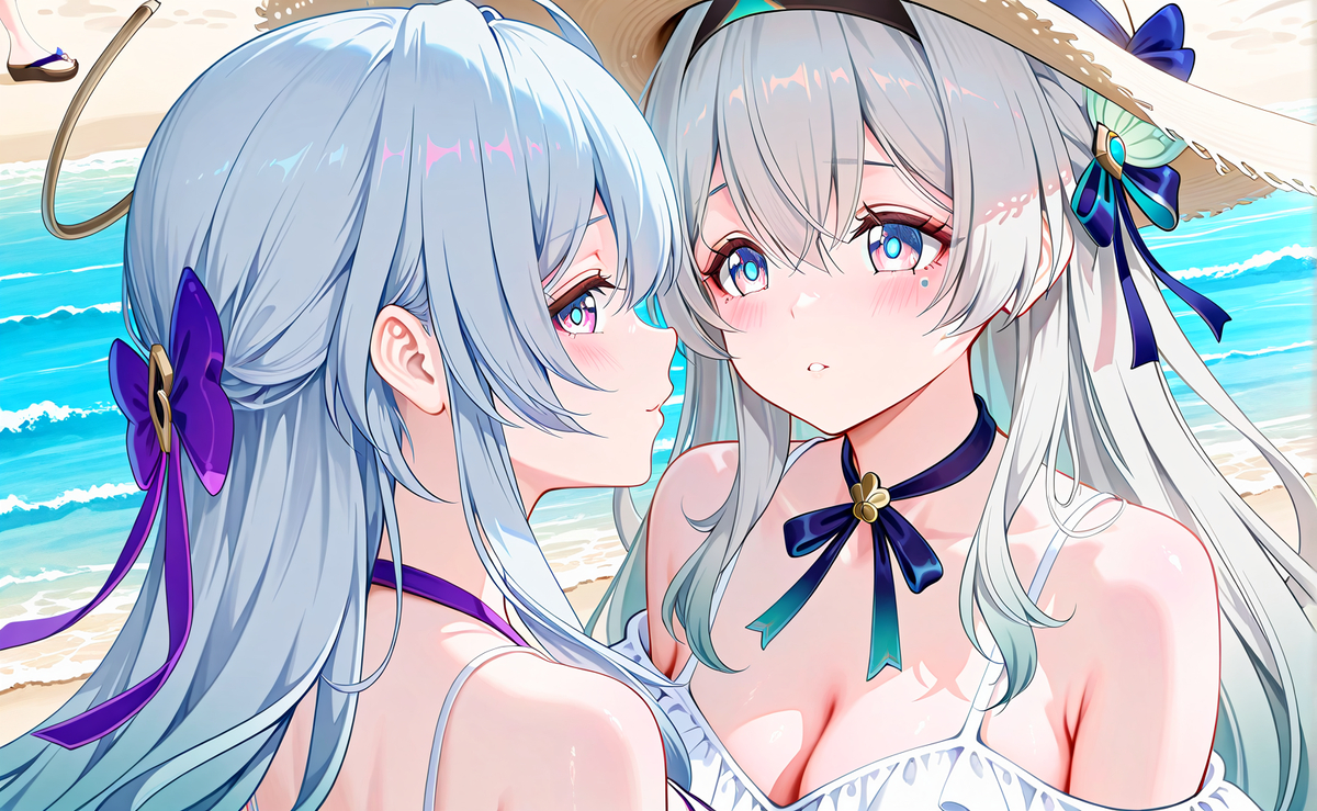 女孩子聊天的时候不要插嘴哦~-pixiv插画-作品交流服务