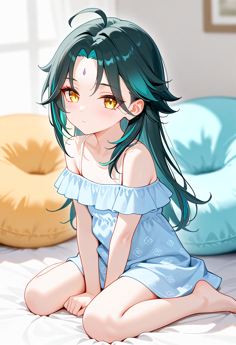 今日份的魈萝莉-pixiv插画-作品交流服务