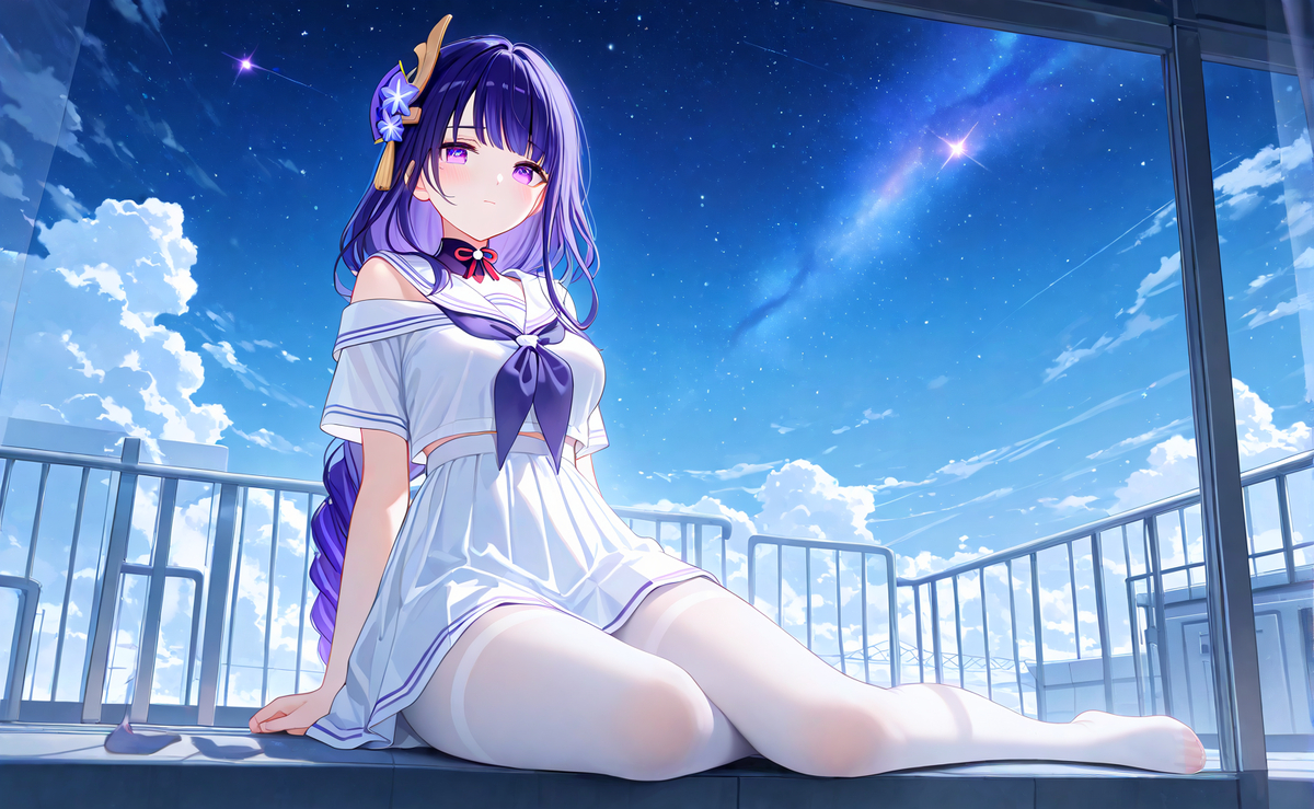 今日份的白丝影-pixiv插画-作品交流服务