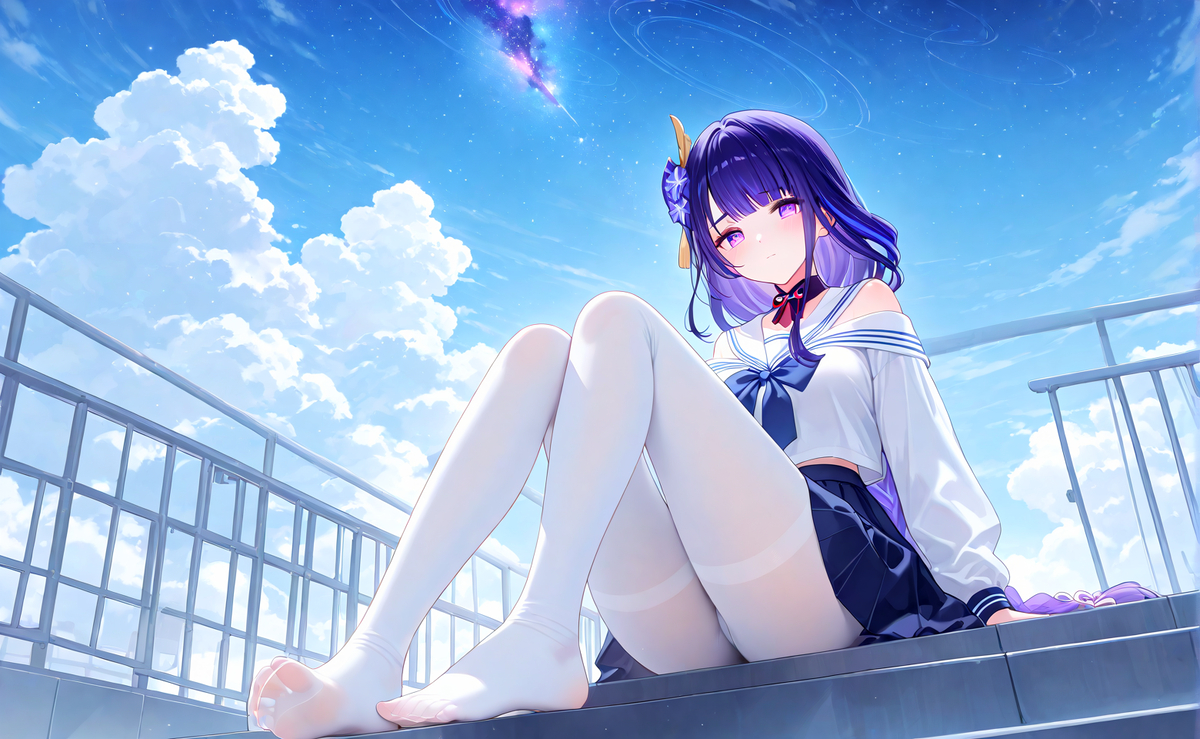 今日份的白丝影-pixiv插画-作品交流服务