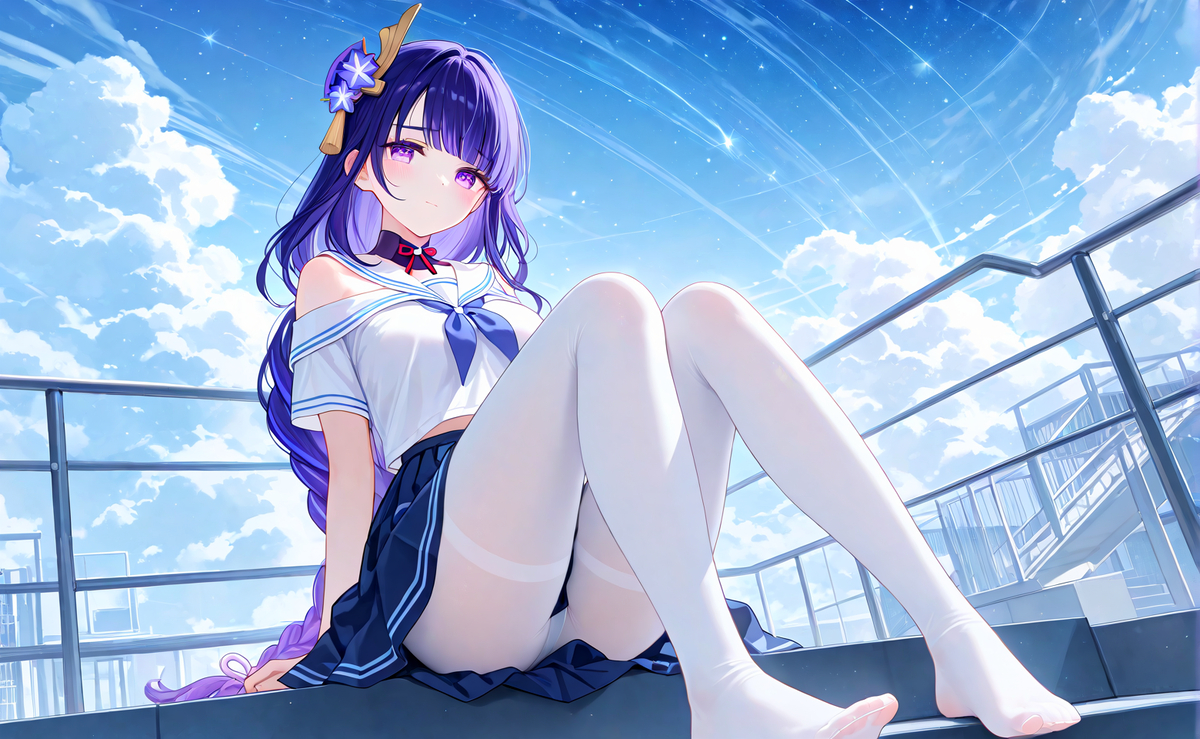 今日份的白丝影-pixiv插画-作品交流服务