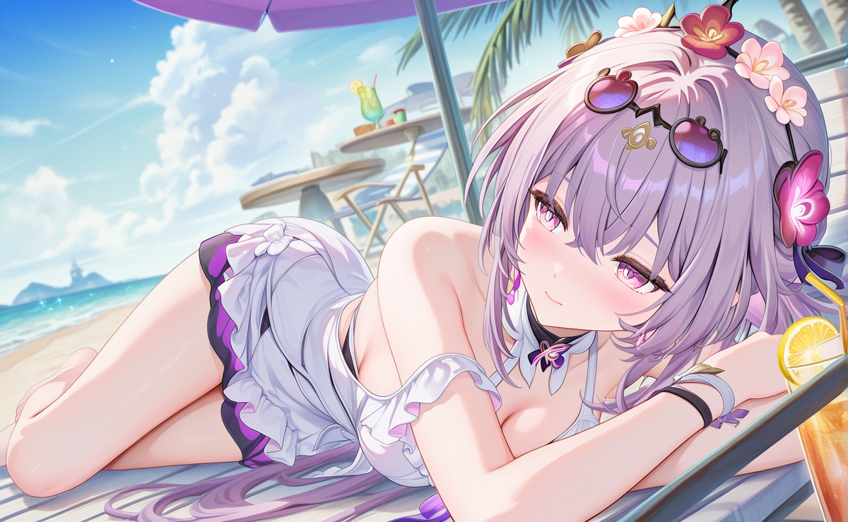 今日份的比基尼遐蝶-pixiv插画-作品交流服务