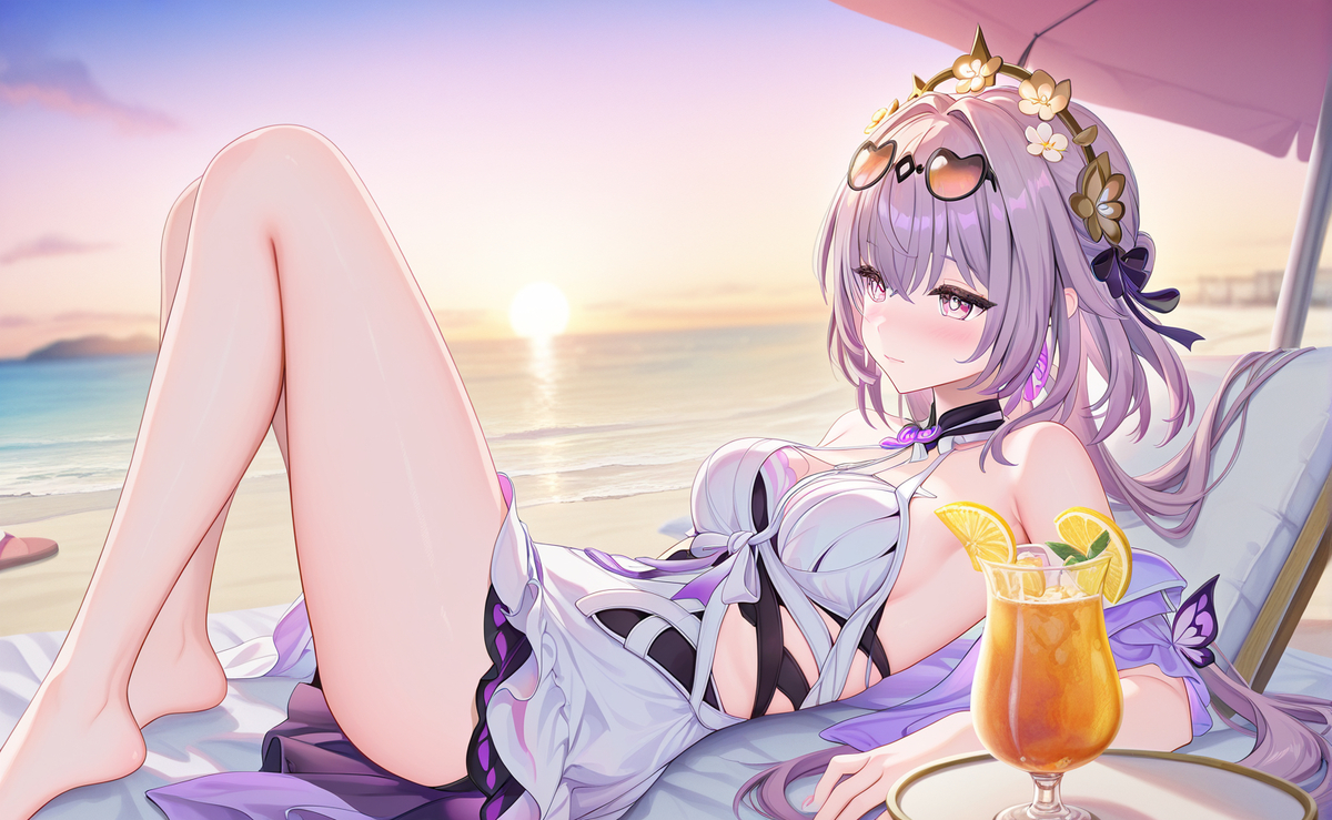 今日份的比基尼遐蝶-pixiv插画-作品交流服务