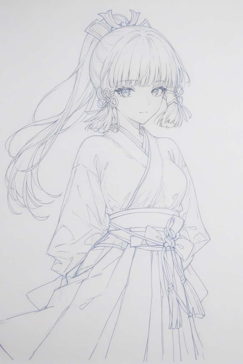 Some unfinished line drawings-pixiv插画-作品交流服务