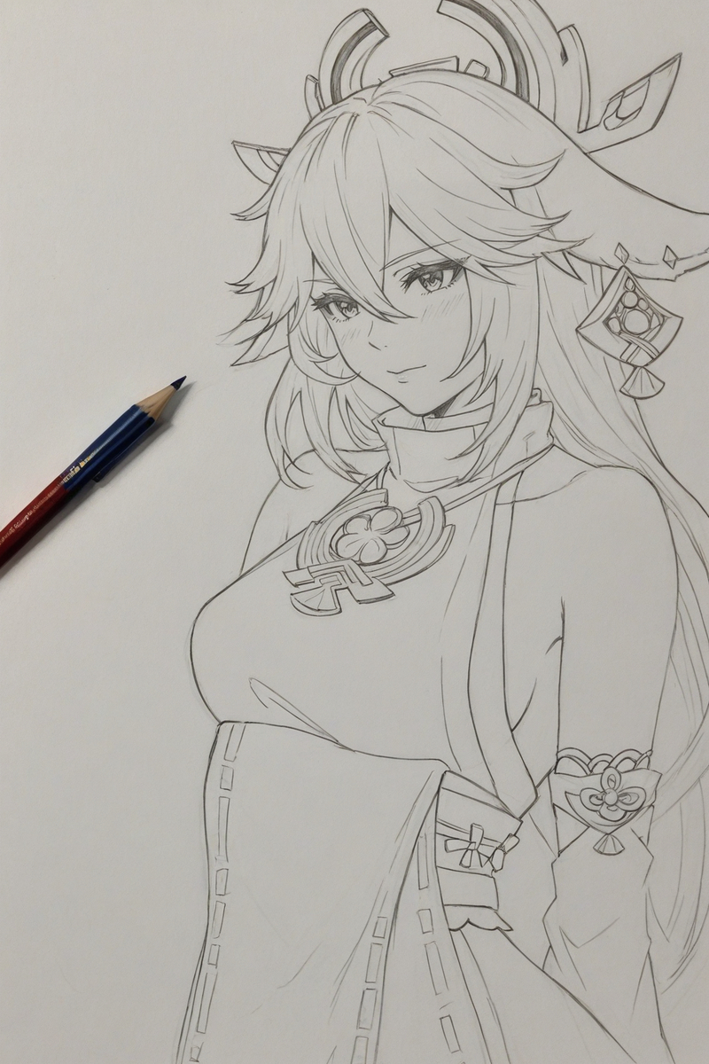 Yae Miko-pixiv插画-作品交流服务