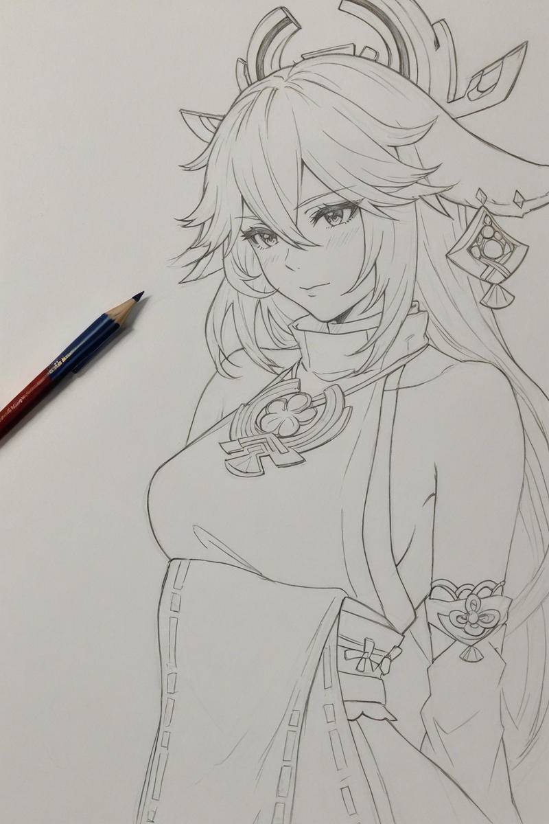Yae Miko-pixiv插画-作品交流服务