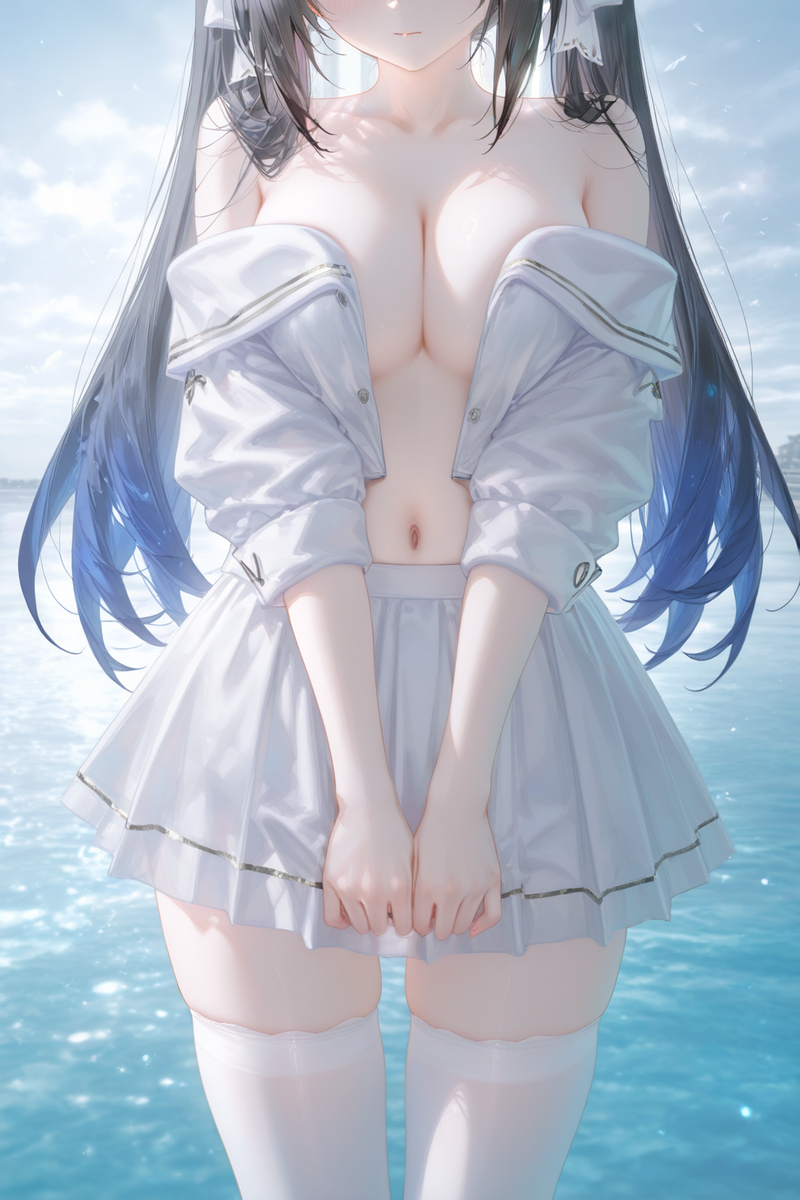 Half breast exposed-pixiv插画-作品交流服务